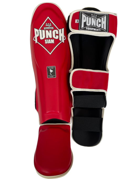 SHIN PADS - Siam™ - LEATHER - RED - Image 7