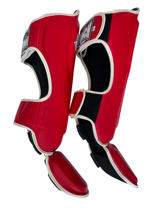 SHIN PADS - Siam™ - LEATHER - RED - Image 2