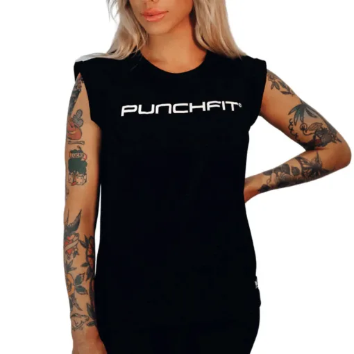 MUSCLE SHIRT - Punchfit® - WOMENS - BLACK x2