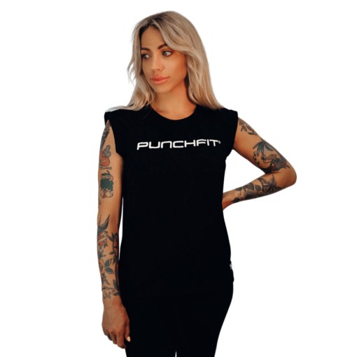 MUSCLE SHIRT - Punchfit® - WOMENS - BLACK - Image 2