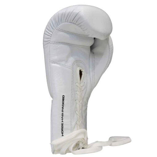 BOXING GLOVES - Mexican™ LUCKY 13 - LACE UP - 10oz - WHITE - Image 5