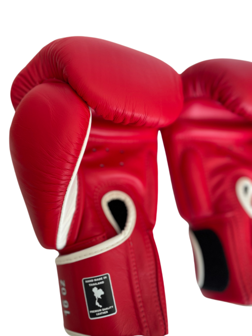 BOXING GLOVES - Siam™ - LEATHER - RED - 16OZ - Image 5