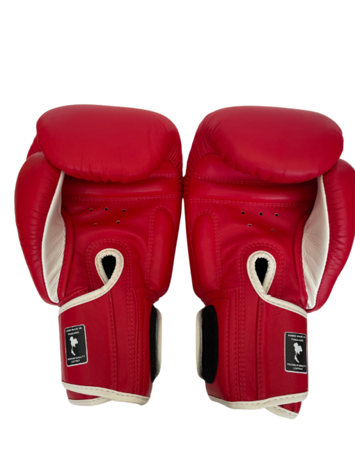 BOXING GLOVES - Siam™ - LEATHER - RED - 16OZ - Image 3