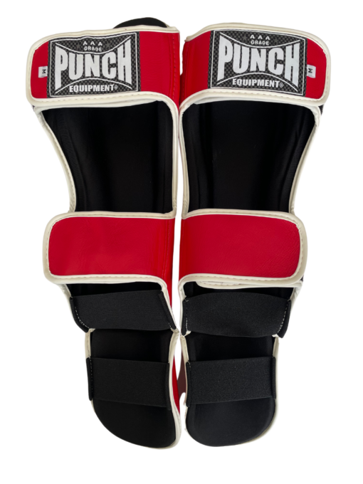 SHIN PADS - Siam™ - LEATHER - RED - Image 3