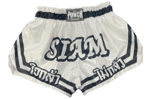 THAI SHORTS - Siam™ - WHITE/BLACK x2