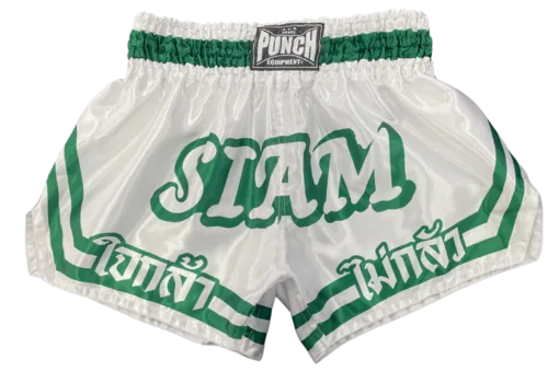 THAI SHORTS - Siam™ - WHITE/GREEN x2