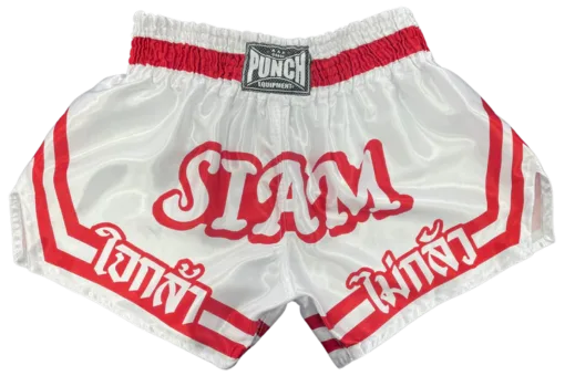 THAI SHORTS - Siam™ - WHITE/RED x2