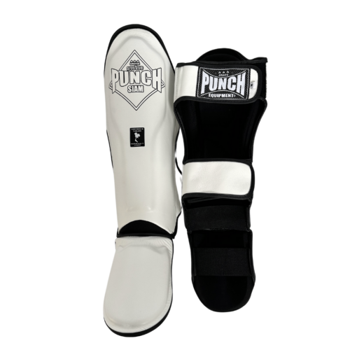 SHIN PADS - Siam™ - LEATHER - WHITE - Image 3