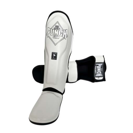 SHIN PADS - Siam™ - LEATHER - WHITE - Image 2