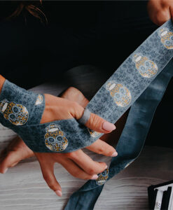 HAND WRAPS - Urban™ - 4.5m STRETCH - GOLD SKULL — Buy Online Australia | Ringside Sports