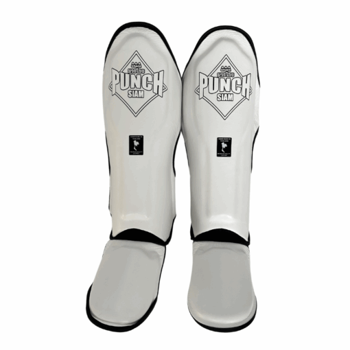 SHIN PADS - Siam™ - LEATHER - WHITE - Image 3