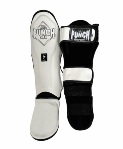 SHIN PADS - Siam™ - LEATHER - WHITE
