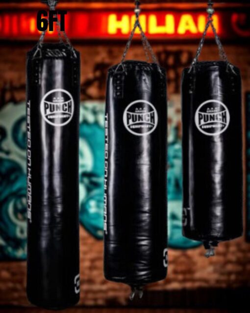 BOXING BAG - Trophy Getters® MIL SPEC™ - REFILLABLE - 6FT - BLACK