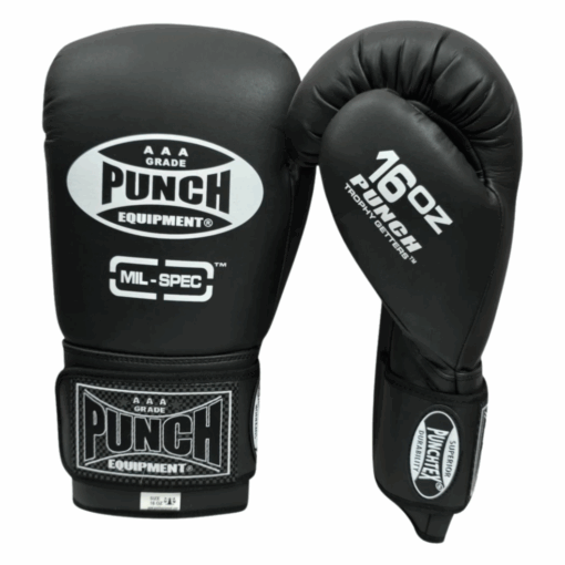 BOXING GLOVES - Trophy Getters® MIL SPEC® - MATT BLACK - Image 3