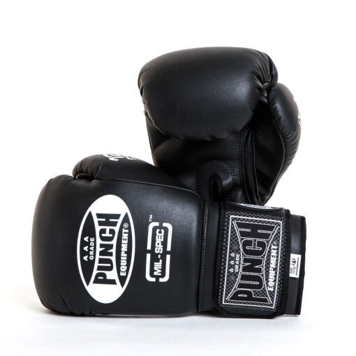 BOXING GLOVES - Trophy Getters® MIL SPEC® - MATT BLACK - Image 2