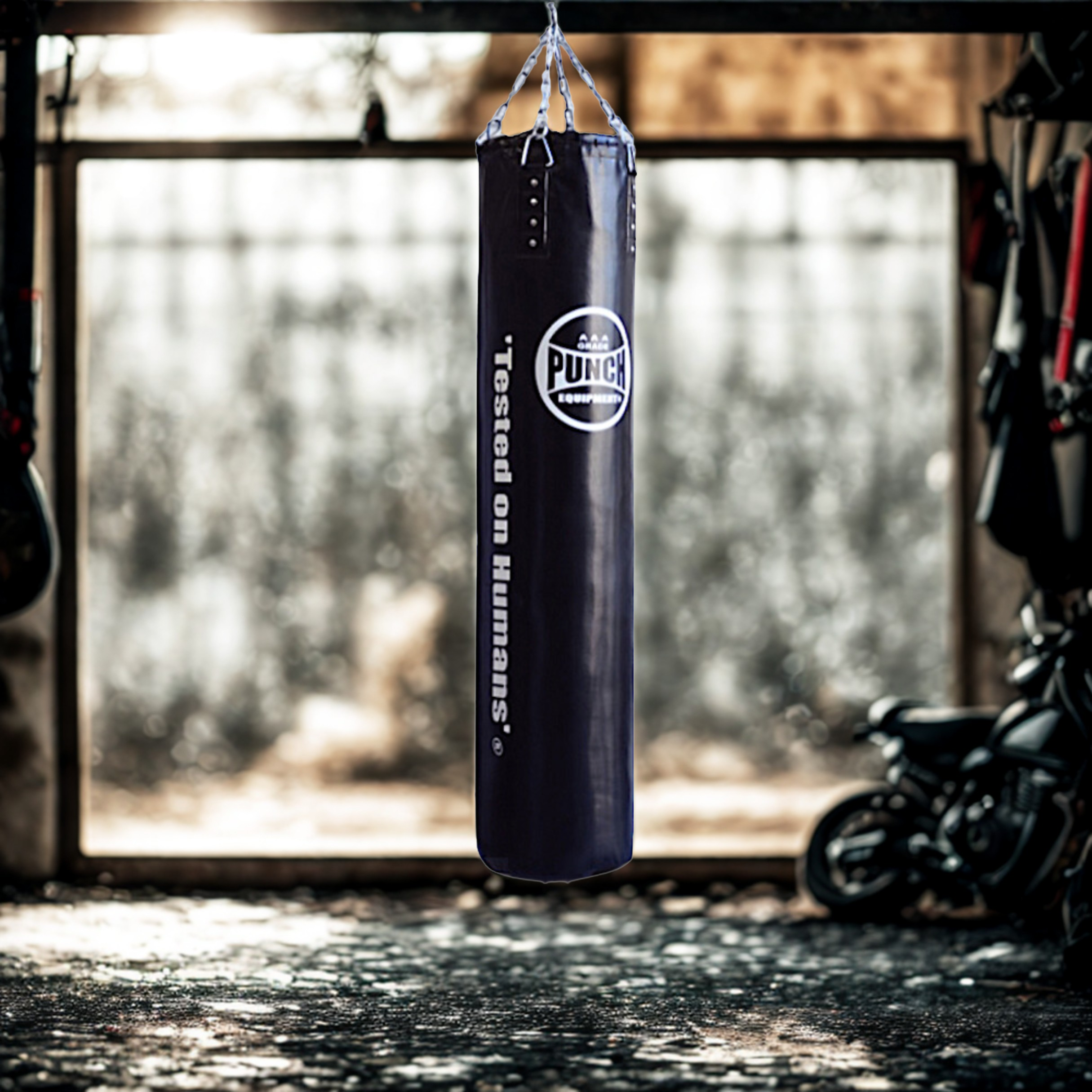 BOXING BAG - Trophy Getters® REFILLABLE - 5FT - BLACK