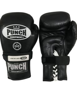 BOXING GLOVES - Trophy Getters® - LACE & LOCK - BLACK