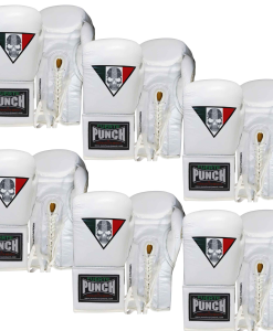 16oz WHITE LUCKY 13 Mexican™ GLOVES - 6 BUY PRICE