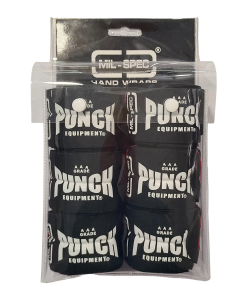 HAND WRAPS - Mil Spec® - 4.5m - 3 SET - BLACK