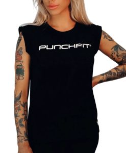 MUSCLE SHIRT - Punchfit® - WOMENS - BLACK x2
