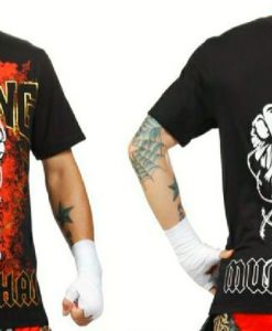 TSHIRT - Punch® COTTON - BLACK/RED