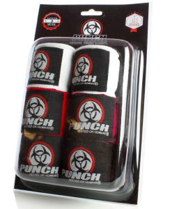 HAND WRAPS - Urban™ 3m - 3 SET - BLACK-WHITE-RED